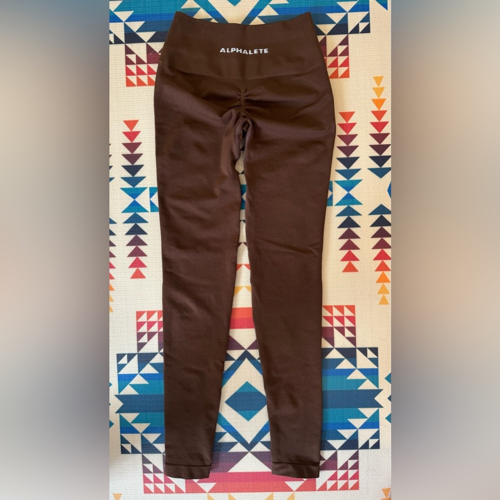 Alphalete Amplify Leggings Rich Brown XS